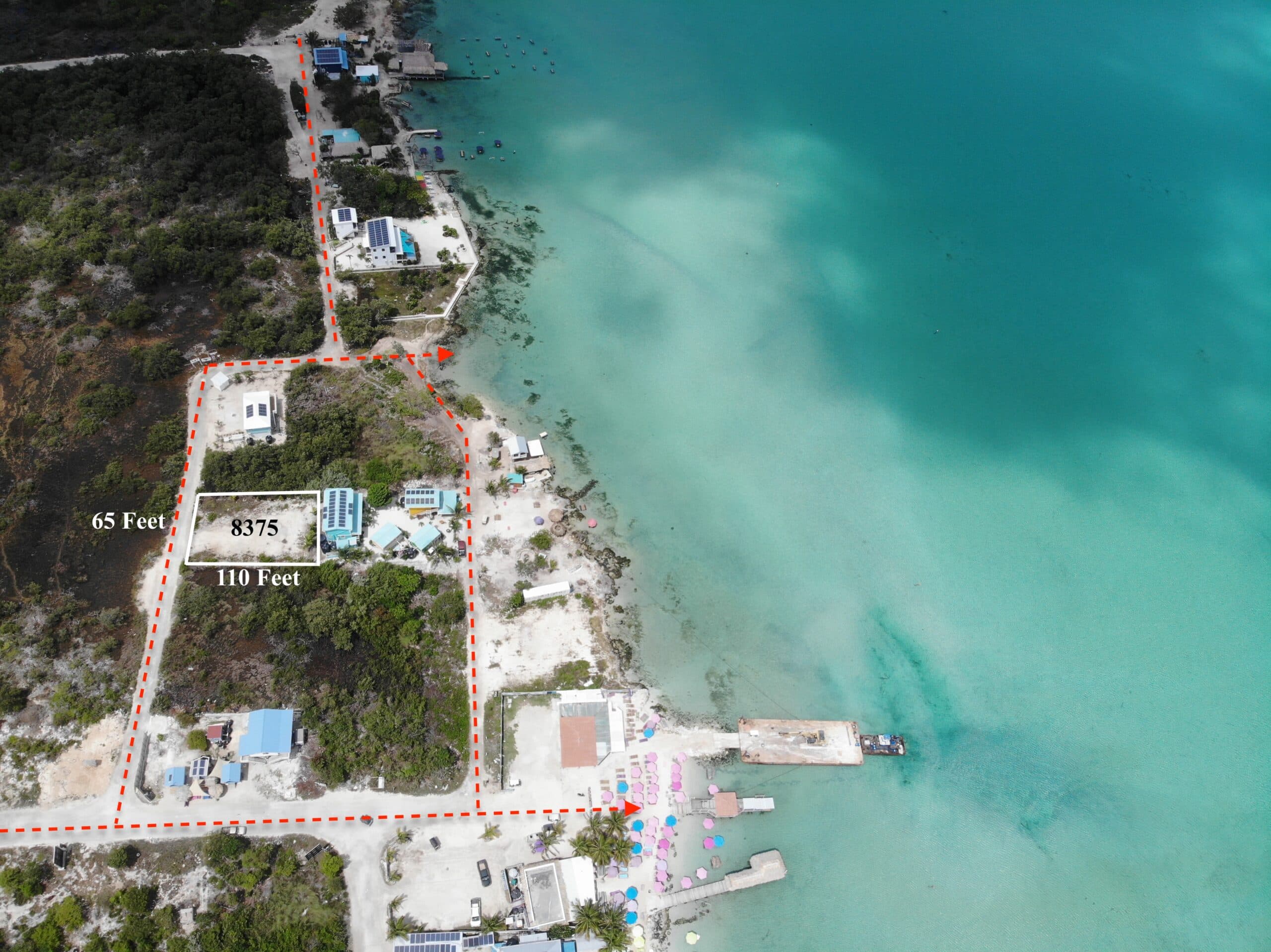 3Rd Row Lot behind the secret beach cabanas, ocean view lot. 2
